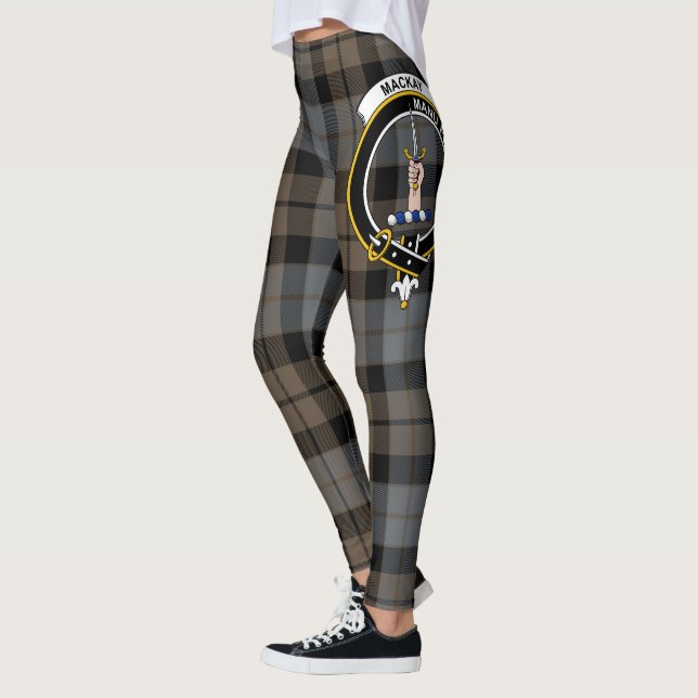 Scotstee Clan MacKay Weathered Crest Tartan Women  Leggings (Left)