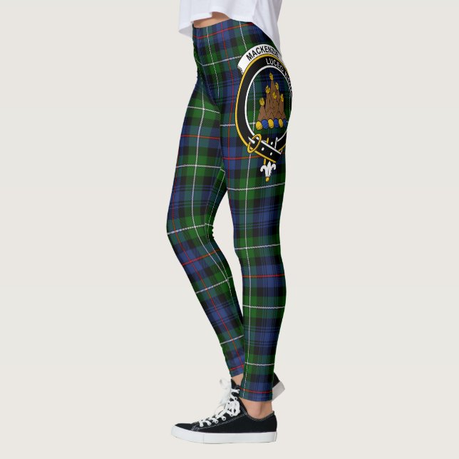 Scotstee Clan MacKenzie Crest Tartan Women Legging (Left)