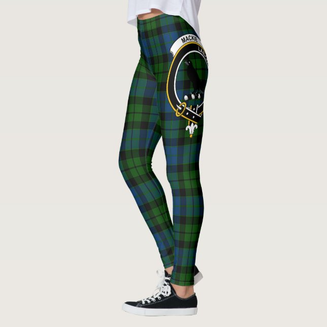 Scotstee Clan MacKie Crest Tartan Women Leggings (Left)
