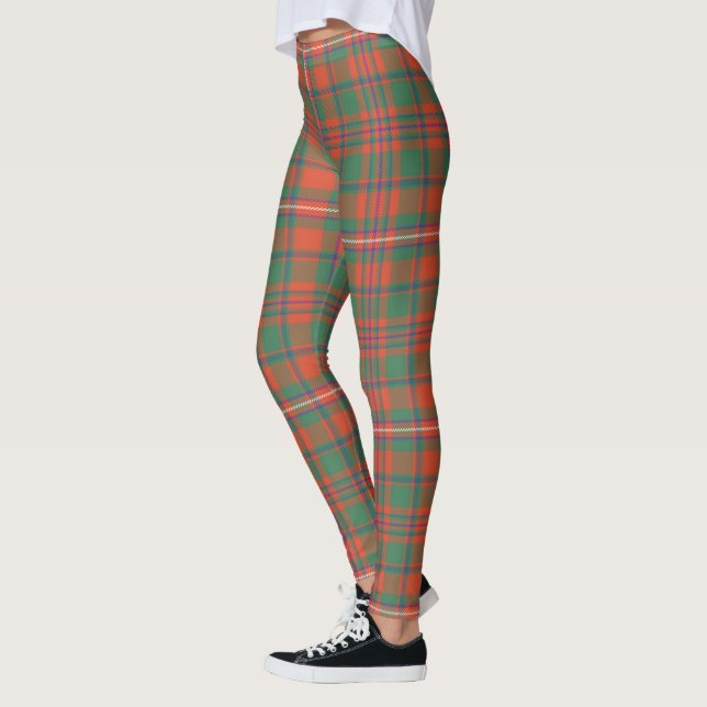 Scotstee Clan MacKinnon Ancient Tartan Women Leggings (Left)