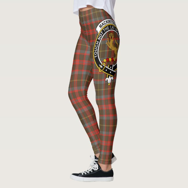 Scotstee Clan MacKintosh Hunting Weathered Crest  Leggings (Left)