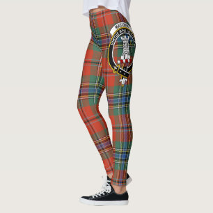 Scotstee Clan MacLean Of Duart Crest Tartan Women Leggings