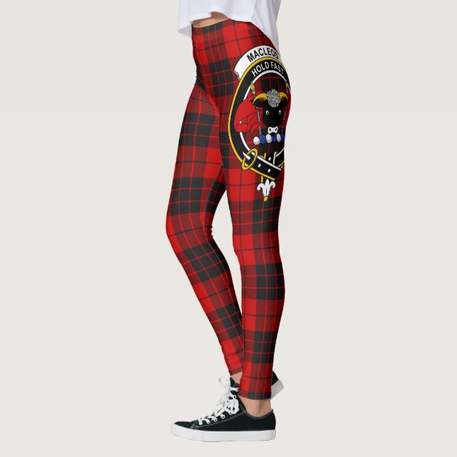 Scotstee Clan MacLeod Of Raasay Crest Tartan Women Leggings (Left)
