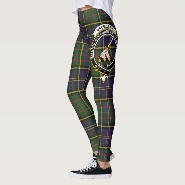 Scotstee Clan MacMillan Hunting ModernCrest Tartan Leggings (Left)