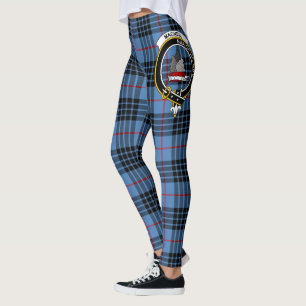 Scotstee Clan MacNeill Of Barra Blue Crest Tartan Leggings