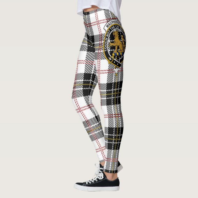 Scotstee Clan MacPherson Modern Crest Tartan Women Leggings (Left)