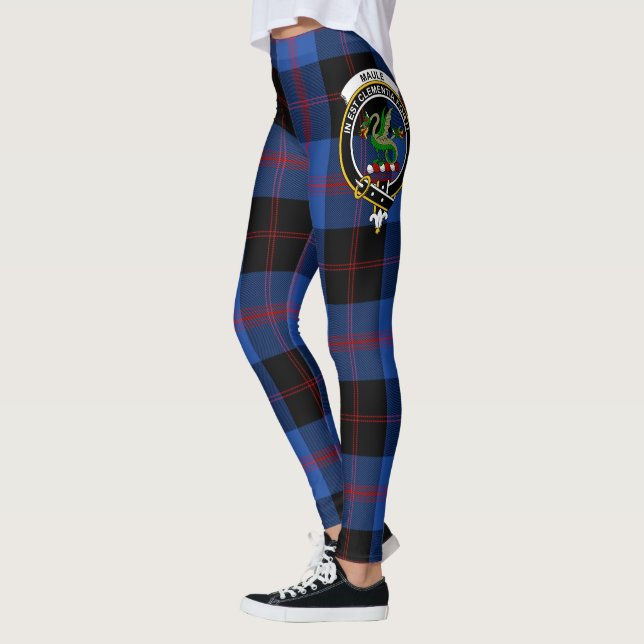 Scotstee Clan Maule Modem Crest Tartan Women Leggings (Left)