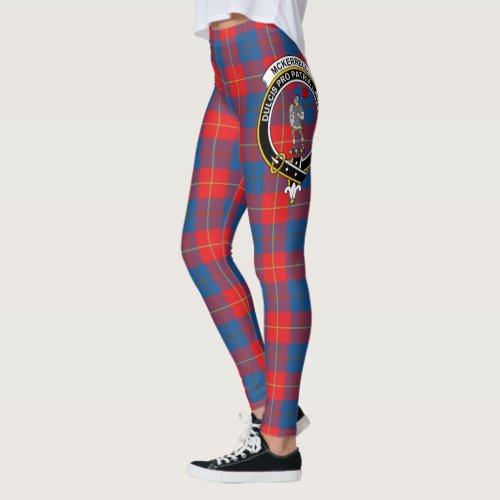 Scotstee Clan McKerrell Red Crest Tartan Women Leggings