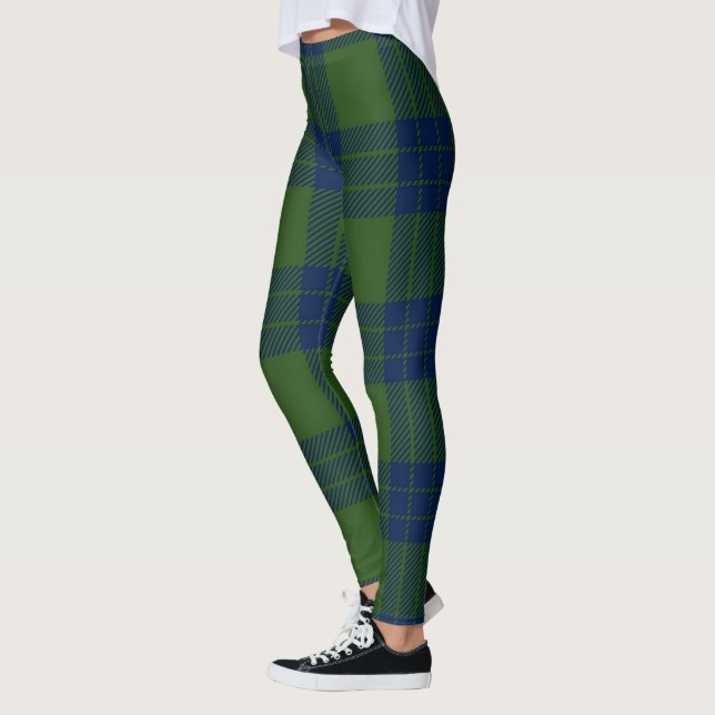 Scotstee Clan Montgomery Modern Ancient Tartan Leggings (Left)