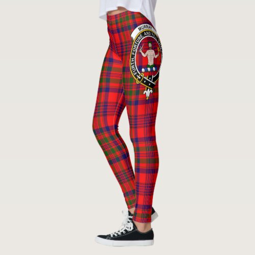 Scotstee Clan Murray of Tulloch Crest Tartan Women Leggings