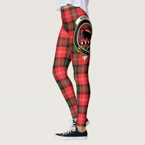 Scotstee Clan Nesbitt Crest Tartan Women Leggings