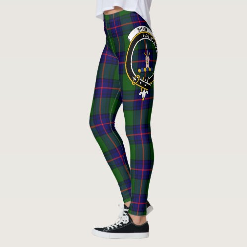 Scotstee Clan Shaw Modern Crest Tartan Women Leggings