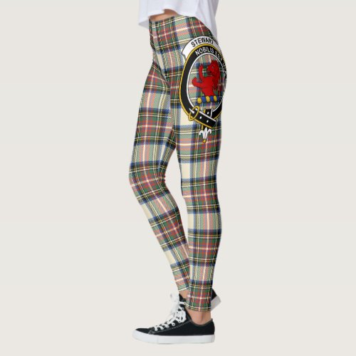 Scotstee Clan Stewart Dress Ancient Crest Tartan Leggings