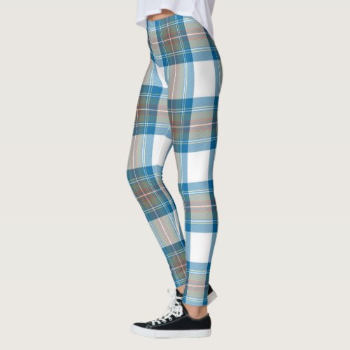 Scotstee Clan Stewart Muted Blue Tartan Women Leggings