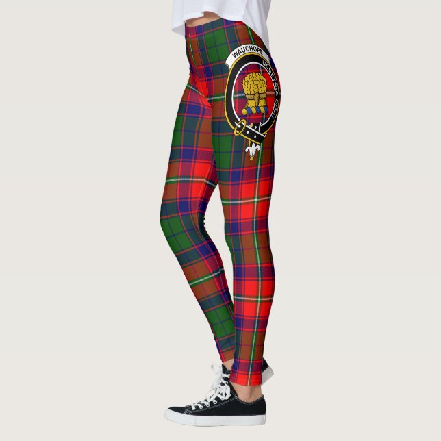 Scotstee Clan Wauchope Crest Tartan Women Leggings (Left)