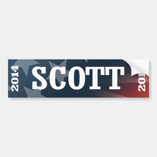 SCOTT 2014 BUMPER STICKER (Front)