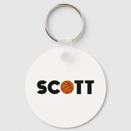 Scott Basketball Keychain