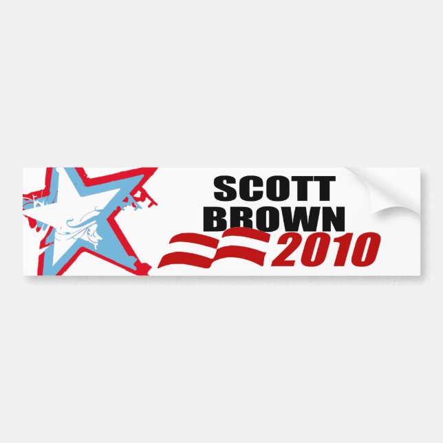 SCOTT BROWN BUMPER STICKER (Front)