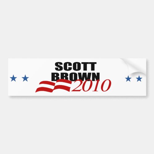 SCOTT BROWN BUMPER STICKER