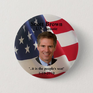 Scott Brown Button (t shirt pin magnets)