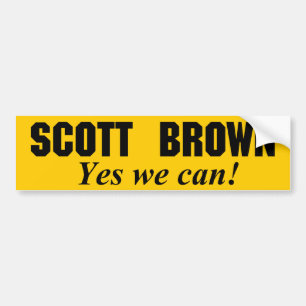 Scott Brown - Yes We Can Bumper Sticker