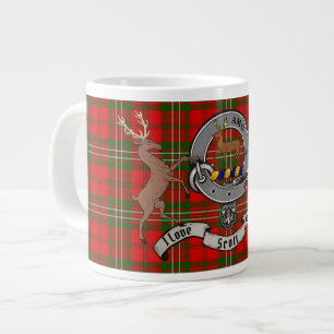 Scott Clan Badge w/Tartan & Stags Giant Coffee Mug