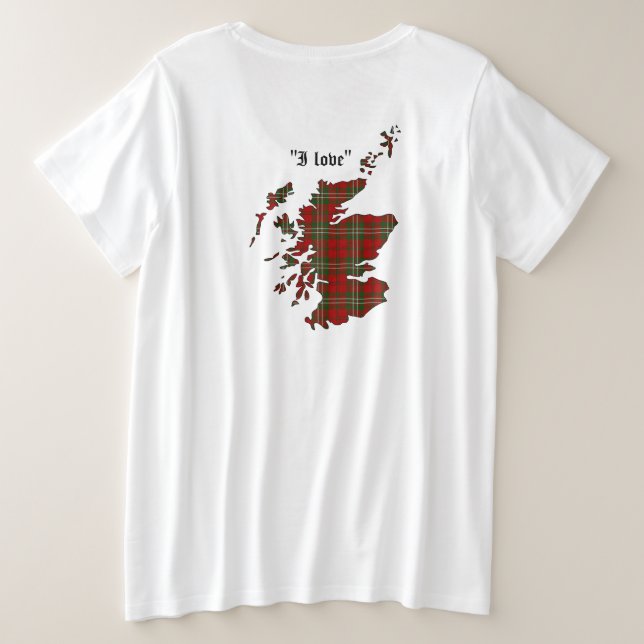 Scott Clan Badge Women's Plus Size T-Shirt (Design Back)