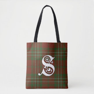 Scott Clan Tartan Monogram Tote Bag