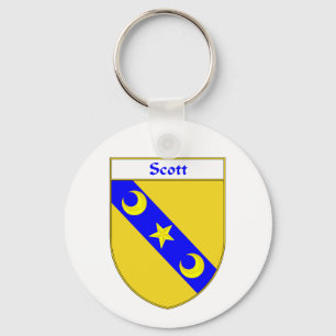 Scott Coat of Arms/Family Crest Keychain