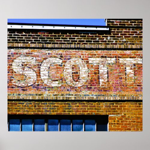 Scott Family Name From Building Ad Poster