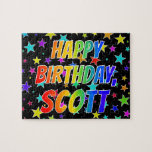 [ Thumbnail: "Scott" First Name, Fun "Happy Birthday" Jigsaw Puzzle ]
