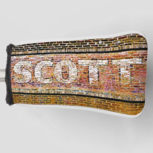 Scott First or Last Name Golf Head Cover