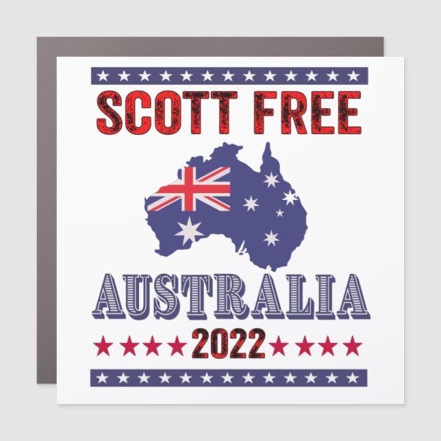 Scott Free - Australia 2022   Car Magnet (Front)
