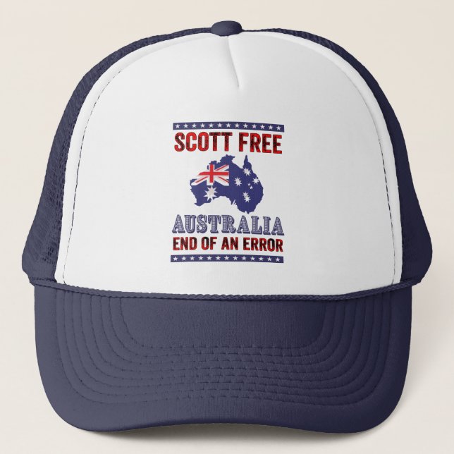 Scott Free Australia End of an Error Trucker Hat (Front)