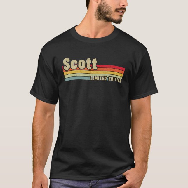 Scott Gift Name Personalized Birthday Funny Christ T-Shirt (Front)