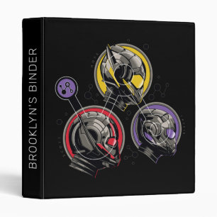 Scott, Hope, & Cassie Pym Particle Helmet Graphic 3 Ring Binder