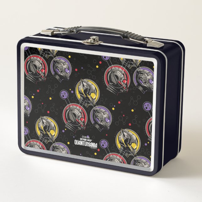 Scott, Hope, & Cassie Pym Particle Helmet Graphic Metal Lunch Box (Front)