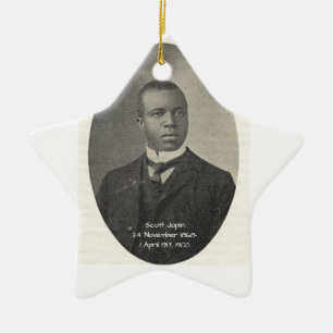 Scott Joplin Ceramic Ornament