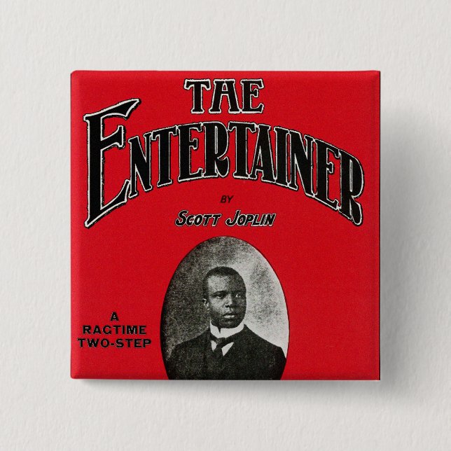 Scott Joplin Song Sheet Cover Pinback Button (Front)