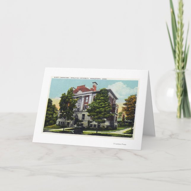 Scott Laboratory of Wesleyan University Card (Front)