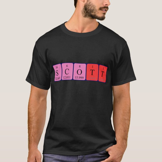 Scott periodic table name shirt (Front)