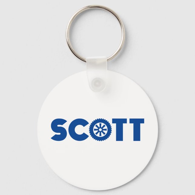 Scott Petrol Head Keychain (Front)