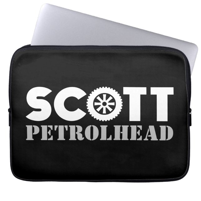 Scott Petrol Head Laptop Sleeve (Front)