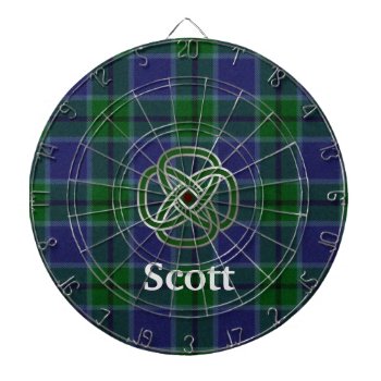 Scott Plaid With Celtic Knot Dart Board by Everythingplaid at Zazzle