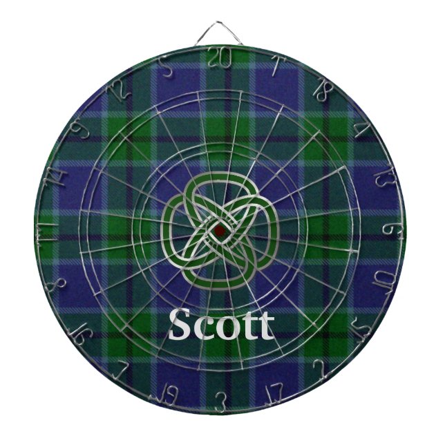 Scott Plaid with Celtic Knot Dart Board (Front)