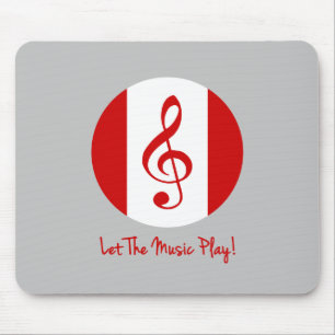 Scott Ruhs Logo and Let The Music Play! Mouse Pad