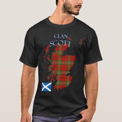 Scott Scottish Clan Tartan Scotland T_Shirt