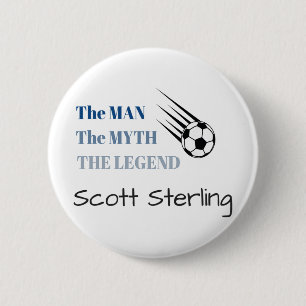 Scott Sterling T Shirt Studio C Soccer Goalie Fan  Button