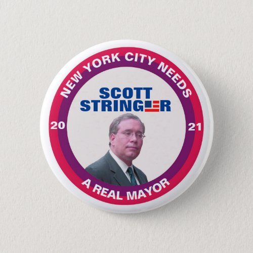 Scott Stringer for NYC Mayor 2021 Button