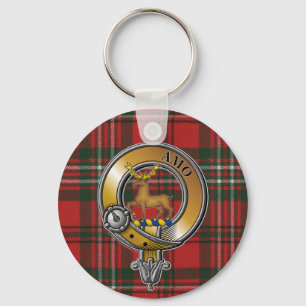 Scott Tartan & Badge Keychain